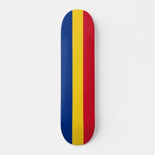 Roemeense vlag persoonlijk skateboard (Voorkant)