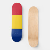 Roemeense vlag persoonlijk skateboard (Voorkant)