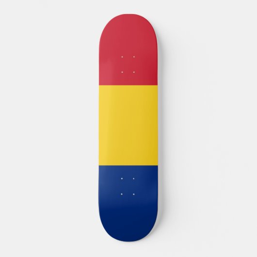 Roemeense vlag persoonlijk skateboard (Voorkant)