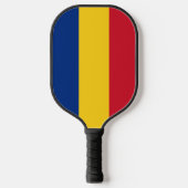 Roemeense vlag pickleball paddle (Voorkant)
