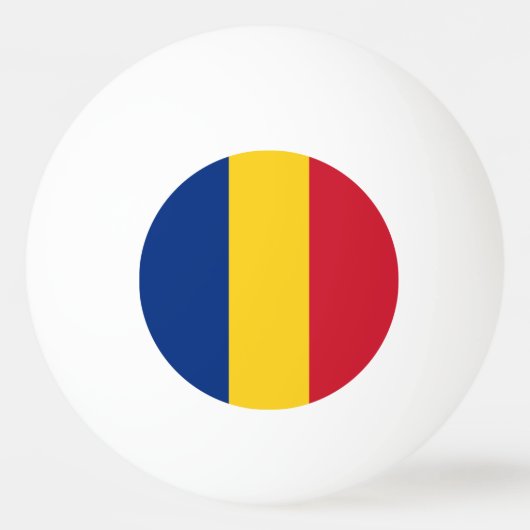 Roemeense vlag pingpongbal (Achterkant)