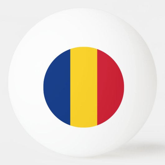 Roemeense vlag pingpongbal (Voorkant)