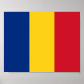 Roemeense vlag poster (Voorkant)