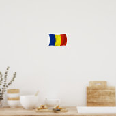 Roemeense vlag — Poster afdrukken (Keuken)