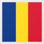 Roemeense vlag raamsticker (Vel)