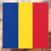 Roemeense vlag raamsticker (Vel 2)