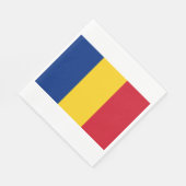 Roemeense vlag servet (Hoek)