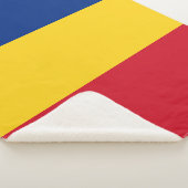 Roemeense vlag sherpa deken (3/4)