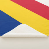 Roemeense vlag sherpa deken (3/4)