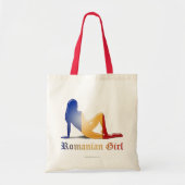 Roemeense vlag Silhouette Tote Bag (Voorkant)