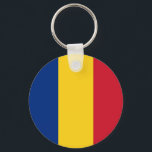 Roemeense vlag sleutelhanger<br><div class="desc">Roemeense vlag</div>