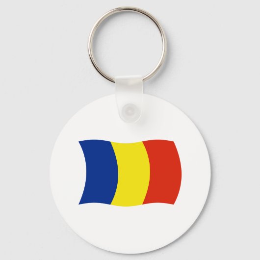 Roemeense Vlag Sleutelhanger (Voorkant)