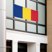 Roemeense vlag spandoek (Buitenkant Gebouw)