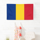 Roemeense vlag spandoek (Insitu)