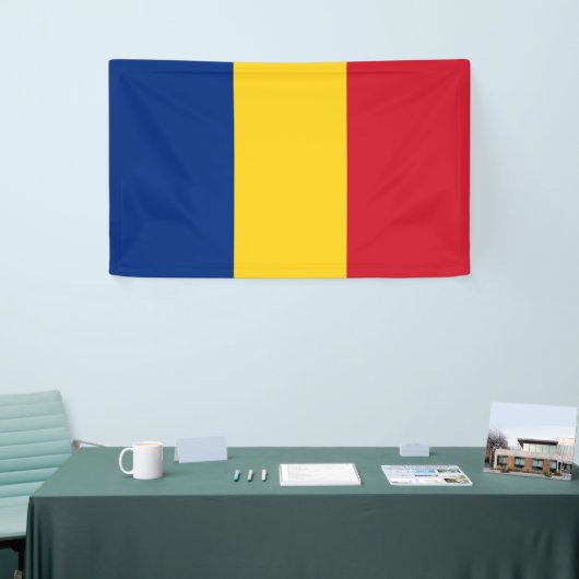 Roemeense vlag spandoek (Beurs)