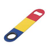 Roemeense vlag speed flessenopener (Voorkant Gekanteld)