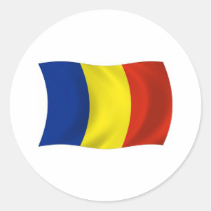 Roemeense Vlag Sticker