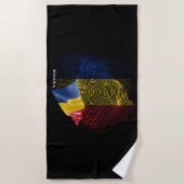 Roemeense vlag strandlaken (Voorkant)