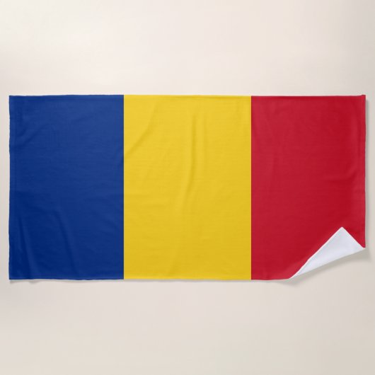 Roemeense vlag strandlaken (Voorkant)