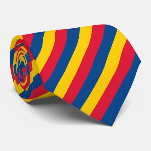 Roemeense vlag stropdas (Opgerold)