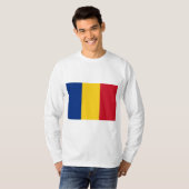 Roemeense vlag t-shirt (Voorkant volledig)