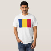 Roemeense vlag t-shirt (Voorkant volledig)