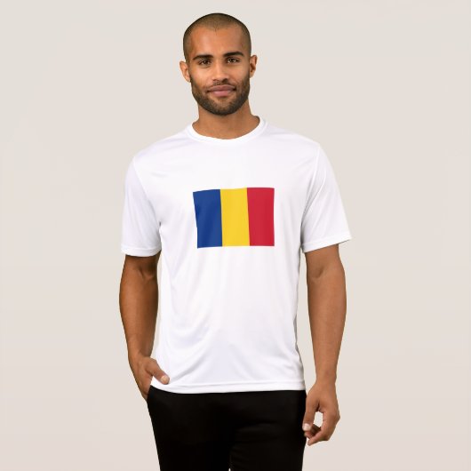 Roemeense vlag t-shirt (Voorkant volledig)