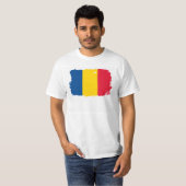 Roemeense vlag t-shirt (Voorkant volledig)