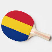 Roemeense vlag tafeltennisbatje (Zijkant)