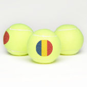 Roemeense vlag tennisballen (Multi)