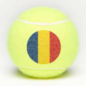 Roemeense vlag tennisballen (Achterkant)