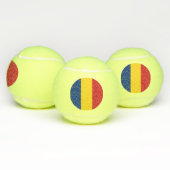 Roemeense vlag tennisballen (Multi)
