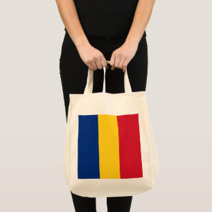 Roemeense vlag tote bag