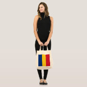 Roemeense vlag tote bag (Voorkant (model))