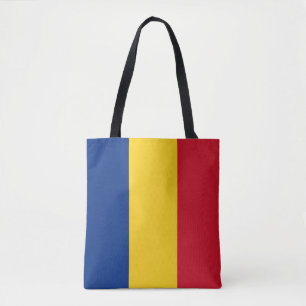 Roemeense vlag tote bag