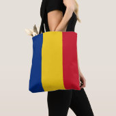 Roemeense vlag tote bag (Dichtbij)