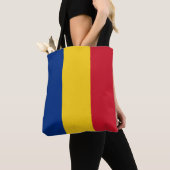 Roemeense vlag tote bag (Dichtbij)