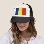 Roemeense vlag trucker pet (In situ)
