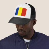 Roemeense vlag trucker pet (In situ)