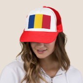 Roemeense vlag trucker pet (In situ)
