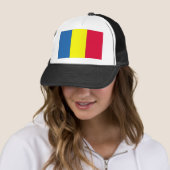 Roemeense vlag trucker pet (In situ)