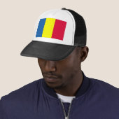 Roemeense vlag trucker pet (In situ)