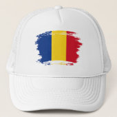 Roemeense vlag trucker pet (Voorkant)