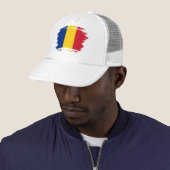 Roemeense vlag trucker pet (In situ)