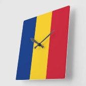 Roemeense vlag vierkante klok (Hoek)