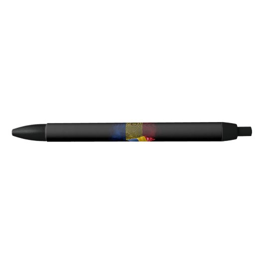 Roemeense vlag zwarte inkt pen (Voorkant)