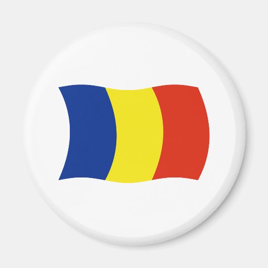 Roemeense Vlagmagneet Magneet (Voorkant)
