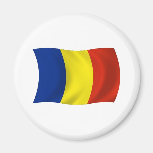 Roemeense Vlagmagneet Magneet (Voorkant)