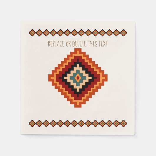 Roemeense volkskunst - etnische motieven servetten (Voorkant)