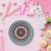 Roemeense volkskunst papieren bordje (Feest)